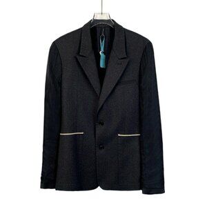 Dior Mens Wool & Cashmere Pinstripe Blazer Jacket Size 46